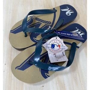 Milwaukee Brewers MLB Baseball Flip Flops Team Logo NWT Various‎ Sizes Unisex